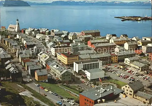 Hammerfest View towards the church Panorama Kat. Hammerfest