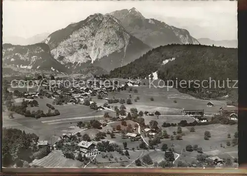 Hondrich Diakonissenheim Freyberg Alpenpanorama Fliegeraufnahme Kat. Hondrich