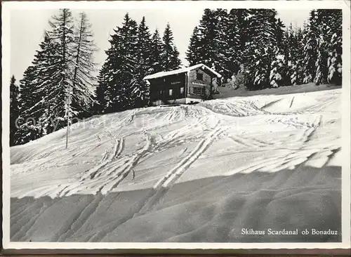 Bonaduz Skihaus Scardanal Wintersportplatz Kat. Bonaduz