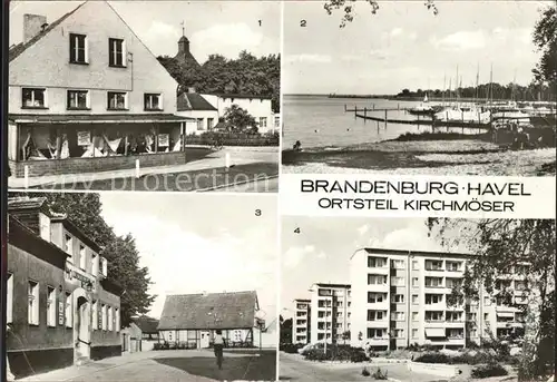 Kirchmoeser Havel Kaufhaus Bootshafen Plauer See HO Gaststaette Linkenkrug Neubauten Kat. Brandenburg