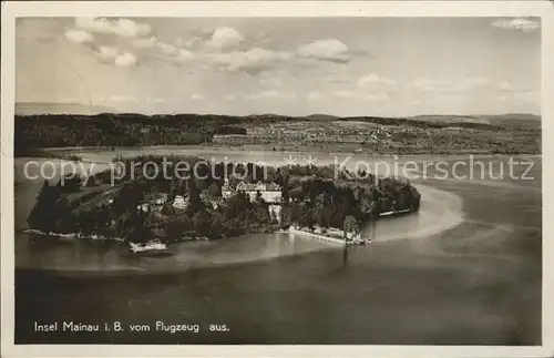 Mainau Flugzeugaufnahme Kat. Konstanz