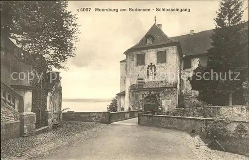 Meersburg Bodensee Schlosseingang Kat. Meersburg