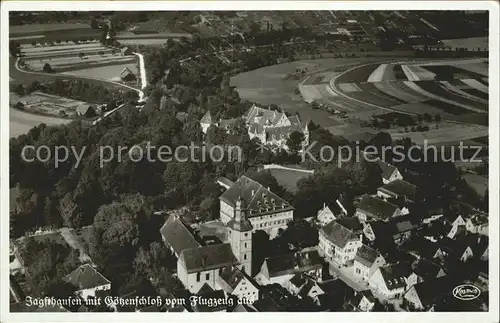 Jagsthausen Heilbronn Goetzenschloss Fliegeraufnahme Kat. Jagsthausen