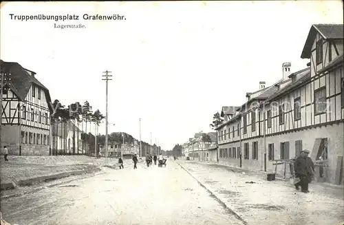 Grafenwoehr Lagerstrasse Truppenuebungsplatz Kat. Grafenwoehr