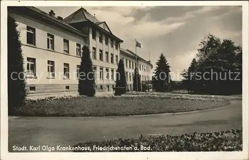 Friedrichshafen Bodensee Stadtliche Karl Olga Krankenhaus Kat. Friedrichshafen