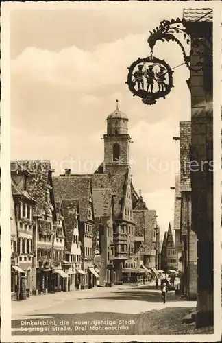 Dinkelsbuehl Segringer Strasse Drei Moehrenschild  Kat. Dinkelsbuehl