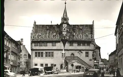 Ochsenfurt Marktplatz Rathaus Kat. Ochsenfurt