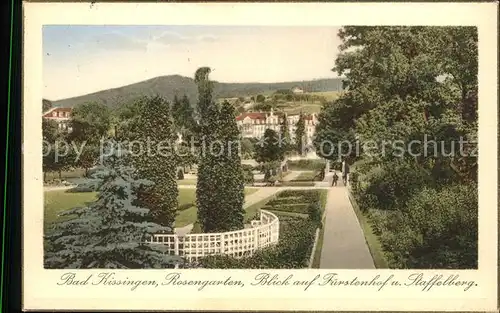 Bad Kissingen Rosengarten Fuerstenhof Staffelberg Kat. Bad Kissingen