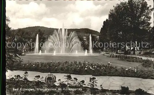 Bad Kissingen Wasserspiele Rosengarten  Kat. Bad Kissingen