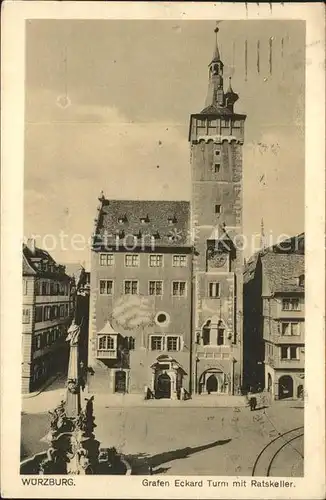Wuerzburg Grafen Eckard Turm Ratskeller Kat. Wuerzburg