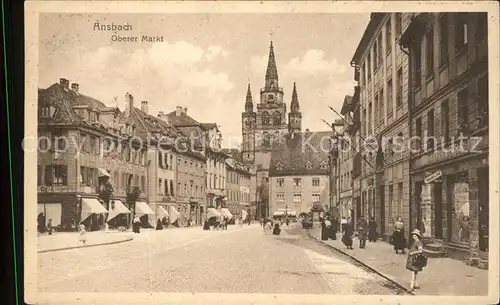 Ansbach Mittelfranken Oberer Markt  Kat. Ansbach