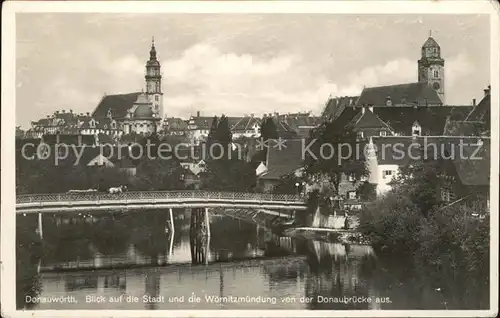 Donauwoerth Woernitzmuendung  Kat. Donauwoerth