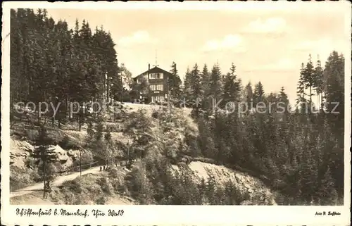 Manebach Schoeffenhaus Schwabenstein Thueringer Wald Kat. Ilmenau