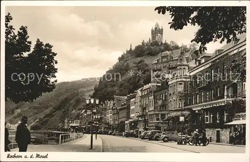 Kochem Uferstrasse Burg Kat. Cochem Mosel