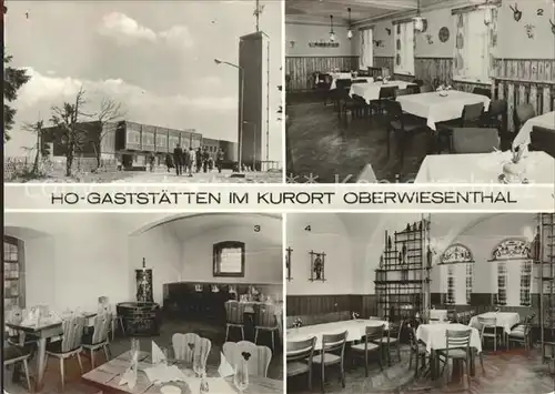 Oberwiesenthal Erzgebirge HO Gaststaetten Kurort Restaurant Kat. Oberwiesenthal