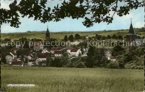 Seelscheid Dorfansicht mit Kirche Luftkurort Kat. Neunkirchen Seelscheid