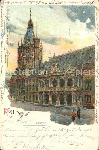 Koeln Rhein Rathaus Kat. Koeln