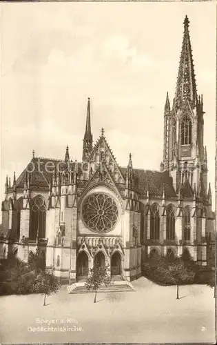 Speyer Rhein Gedaechtniskirche Kat. Speyer