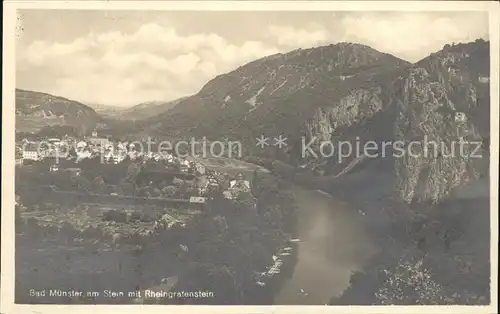 Bad Muenster Stein Ebernburg mit Rheingrafenstein / Bad Muenster am Stein-Ebernburg /Bad Kreuznach LKR