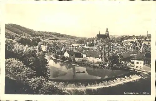 Meisenheim am Glan Ortsblick Kat. Meisenheim