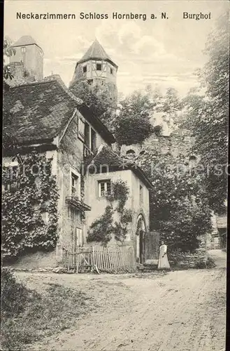 Neckarzimmern Schloss Hornberg Burghof Kat. Neckarzimmern