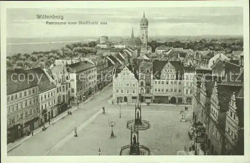 Wittenberg Lutherstadt Panorama vom Stadtturm aus / Wittenberg /Wittenberg LKR