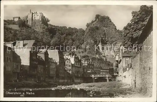 Oberstein Nahe Nahebruecke Felsenkirche Ruine Kat. Idar Oberstein