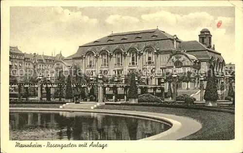 Mannheim Rosengarten mit Anlage Kat. Mannheim