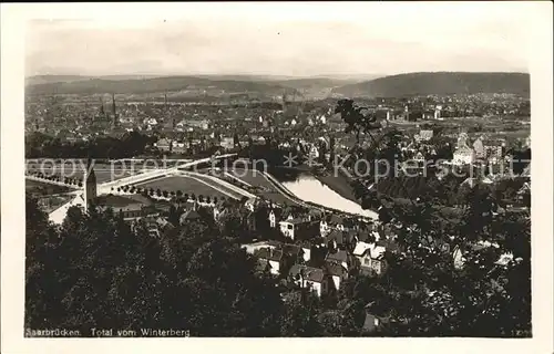 Saarbruecken Total vom Winterberg Kat. Saarbruecken