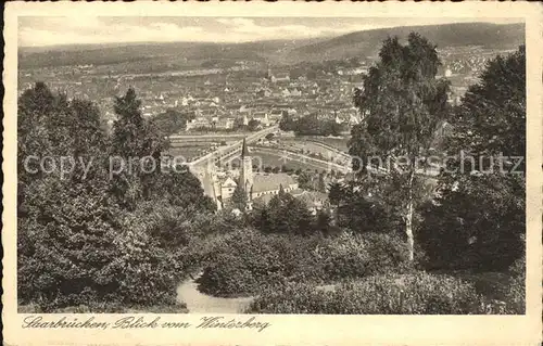 Saarbruecken Blick vom Winterberg Kat. Saarbruecken