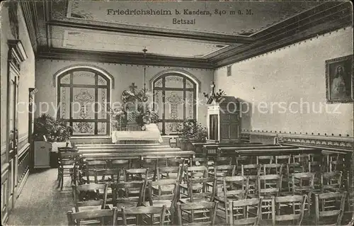Kandern Friedrichsheim Betsaal Kat. Kandern