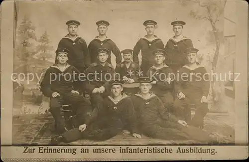 Wilhelmshaven Gruppenfoto Marine Infanteristen Kat. Wilhelmshaven