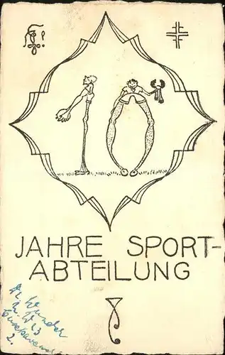 Berlin Plakat 10 Jahre Sport Abteilung Kat. Berlin