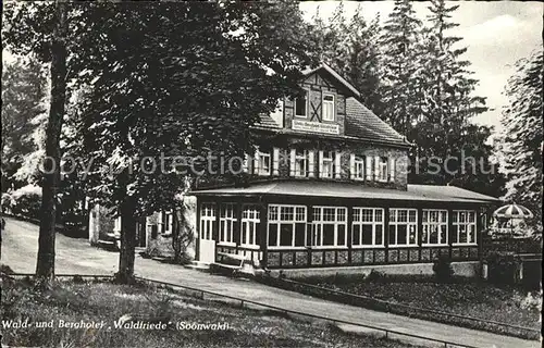 Bad Sobernheim Wald und Berghotel Waldfriede Kat. Bad Sobernheim