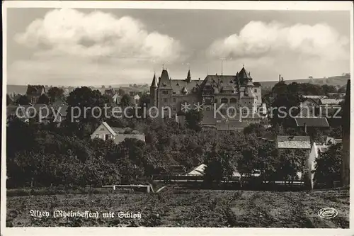 Alzey mit Schloss Kat. Alzey