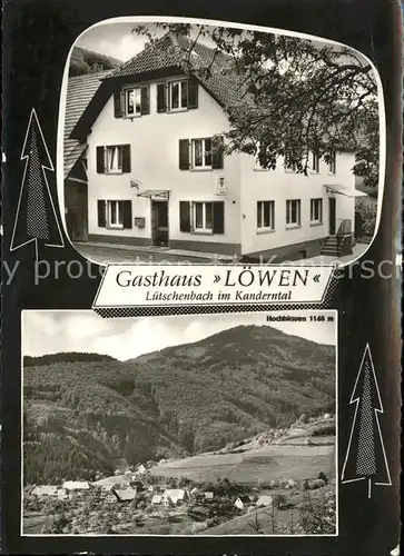 Luetschenbach im Kandertal Gasthaus Loewen Ortsblick Kat. Malsburg Marzell