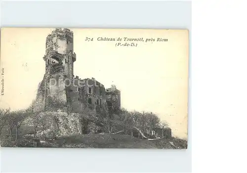 Riom Puy de Dome Chateau de Tournoel Ruines Kat. Riom