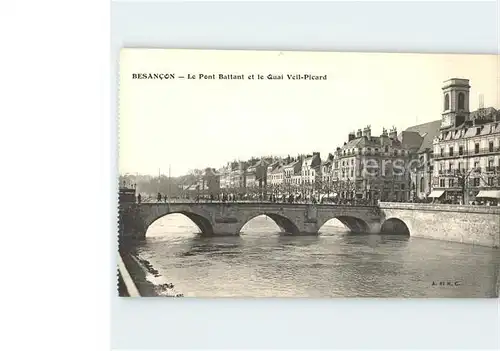 Besancon Doubs Pont Battant Quai Veil Picard Kat. Besancon