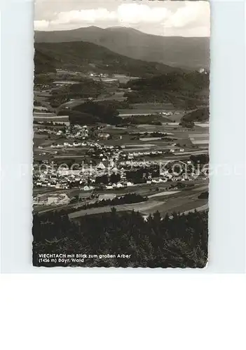 Viechtach Bayerischer Wald Panorama mit Blick zum grossen Arber Kat. Viechtach