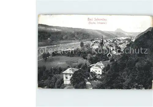 Bad Schandau Panorama Kat. Bad Schandau