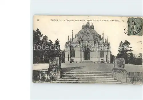 Dreux Chapelle Saint Louis Sepulture Famille d Orleans Stempel auf AK Kat. Dreux