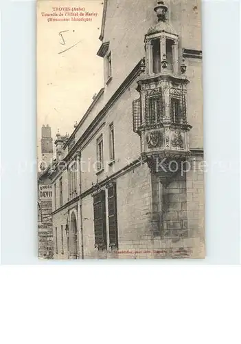Troyes Aube Tourelle de l Hotel de Marisy Monument historique Kat. Troyes