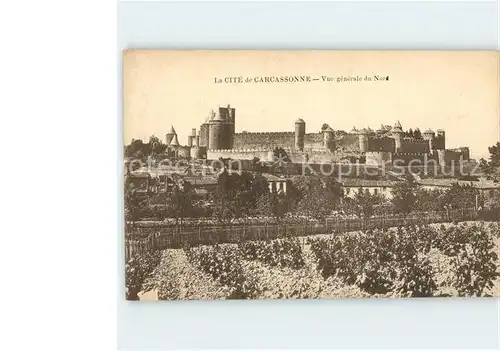 Carcassonne La Cite vue generale Festungsanlage Mittelalter Kat. Carcassonne