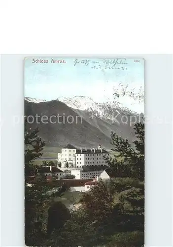 Amras Tirol Schloss Alpenpanorama Kat. Innsbruck