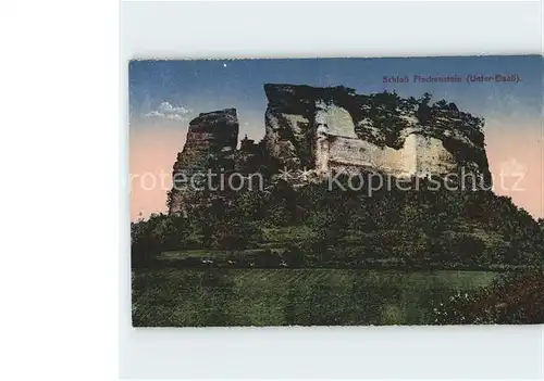 Lembach Bas Rhin Elsass Schloss Fleckenstein Ruine Kat. Lembach