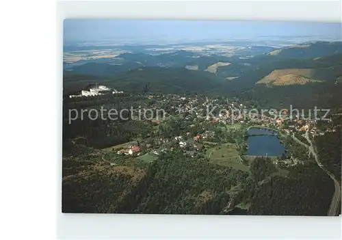 Hahnenklee Bockswiese Harz Heilklimatischer Kurort Fliegeraufnahme Kat. Goslar