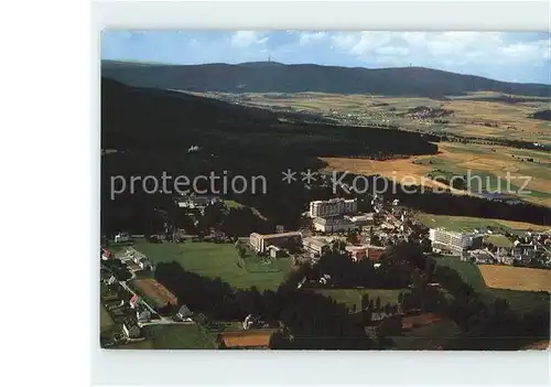 Bad Alexandersbad Panorama Blick auf Ochsenkopf und Schneeberg Fliegeraufnahme Kat. Bad Alexandersbad