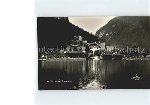 Hallstatt Salzkammergut Gosaumuehle Hallstaettersee Kat. Hallstatt