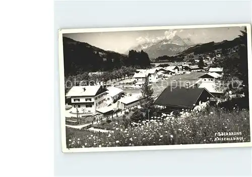 Fieberbrunn Tirol Panorama mit Kaisergebirge Kat. Fieberbrunn