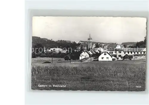 Gastern Ortsansicht mit Kirche Kat. Gastern